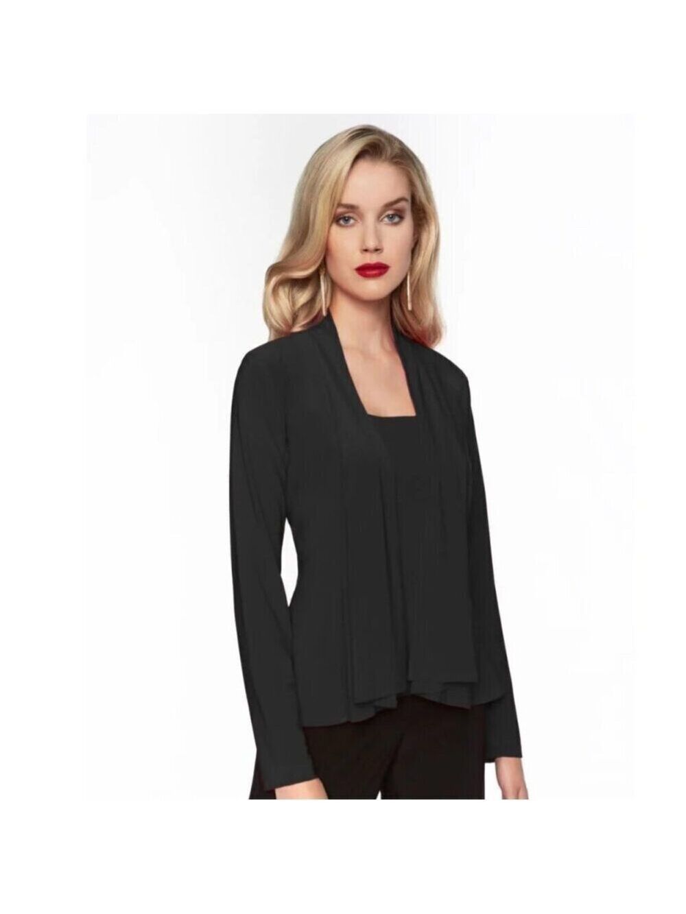 Frank Lyman Black Cardigan Size 8